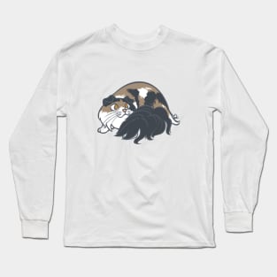 All Curled Up--Longhaired Scottish Fold Style Long Sleeve T-Shirt